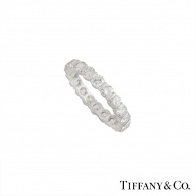 Tiffany & Co Round Brilliant Cut Diamond Full Eternity Ring in Platinum 3.20ct